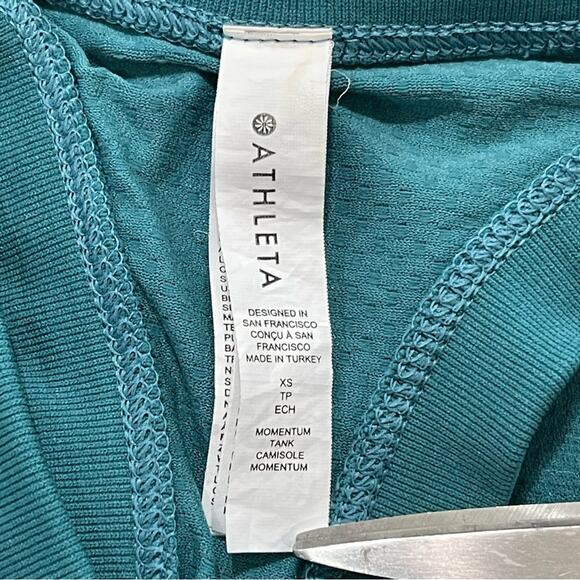 Athleta Momentum Seamless Tank Teal Racerback  - XS - Picture 9 of 11